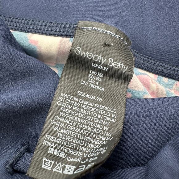 Sweaty‎ Betty Power Pocket Leggings 7/8 Length in Pink Check Size US 4 - Picture 10 of 11